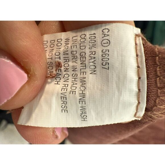 Yours Truly 100 % Rayon Long Sleeve Tiered Button Front Midi Dress Brown Size 12 - Picture 4 of 4